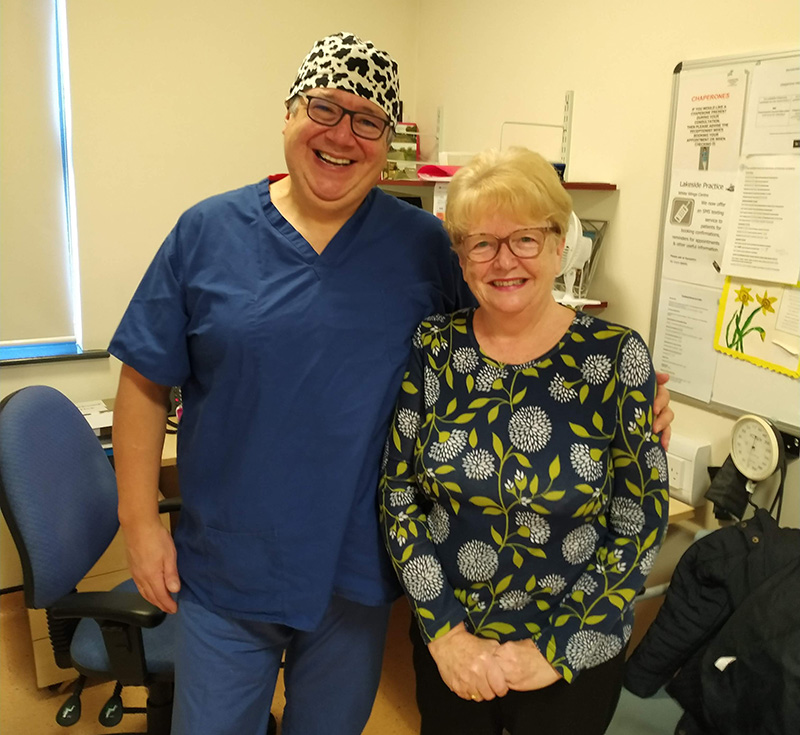 With one of my lipoma patients